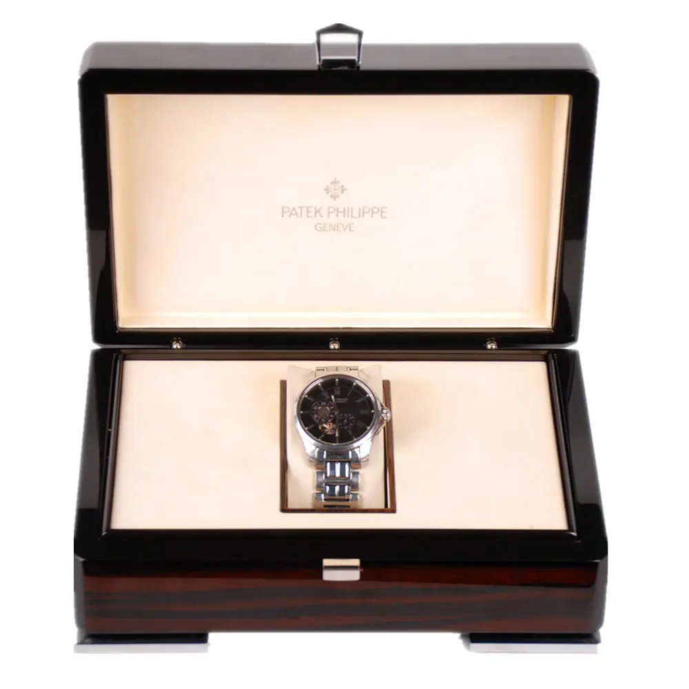 Manufacturer Customized High Quality Piano Lacquer Ebony Luxury Watch Box