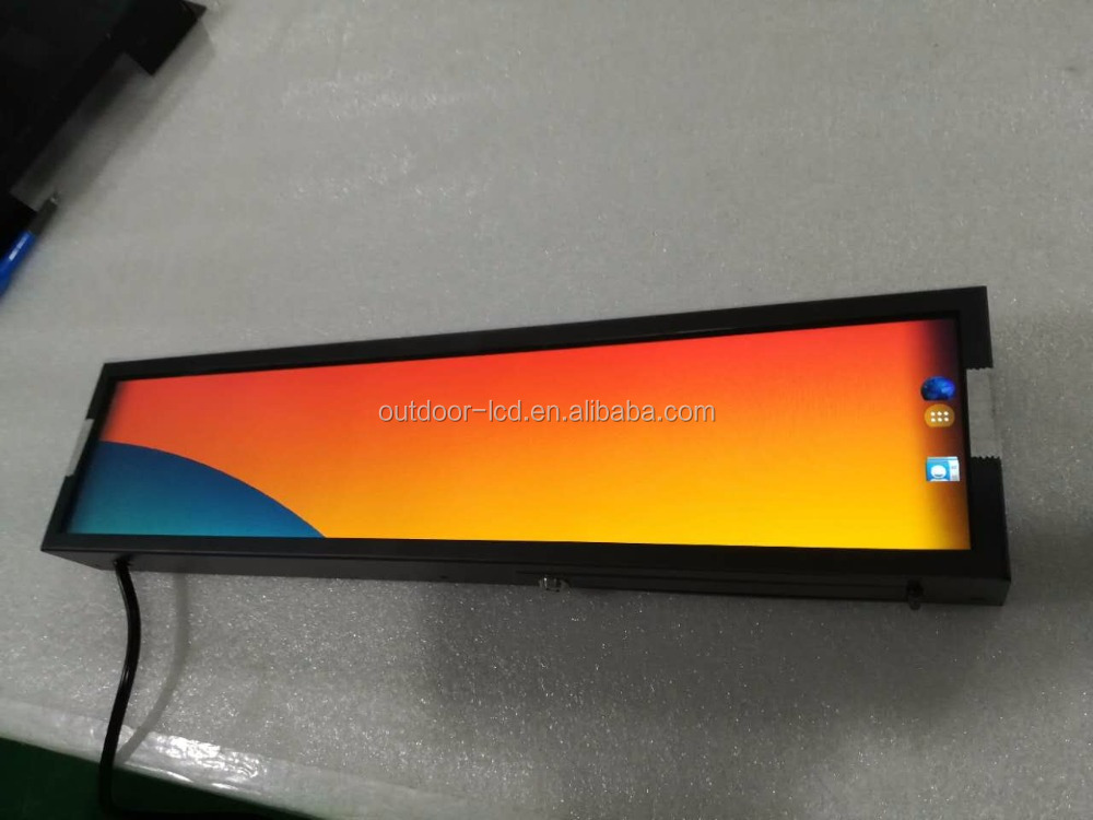 28 дюймов Торговый центр Высокая Яркость 16:7 Ultra Wide LCD Растягивается Изображение С Android или Windows pc