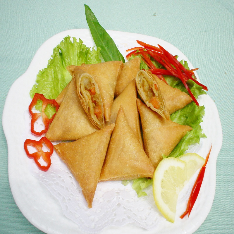 1,2 кг замороженные Карри весенние рулоны и замороженные samosa