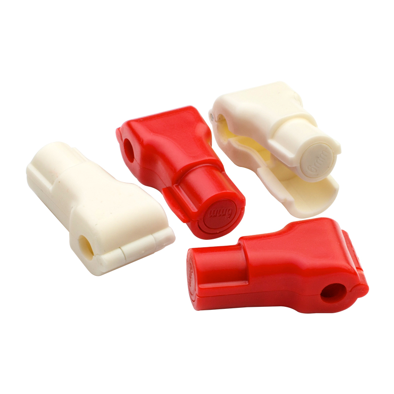 Plastic hook lock slat wall goods anti-theft lock display hooks lock peg hook anti theft