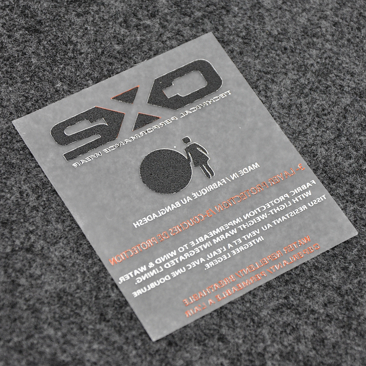 Customize Heat Press Thick Rubber Logo Heat-transfer Vinyl Label For T-shirt Clothing
