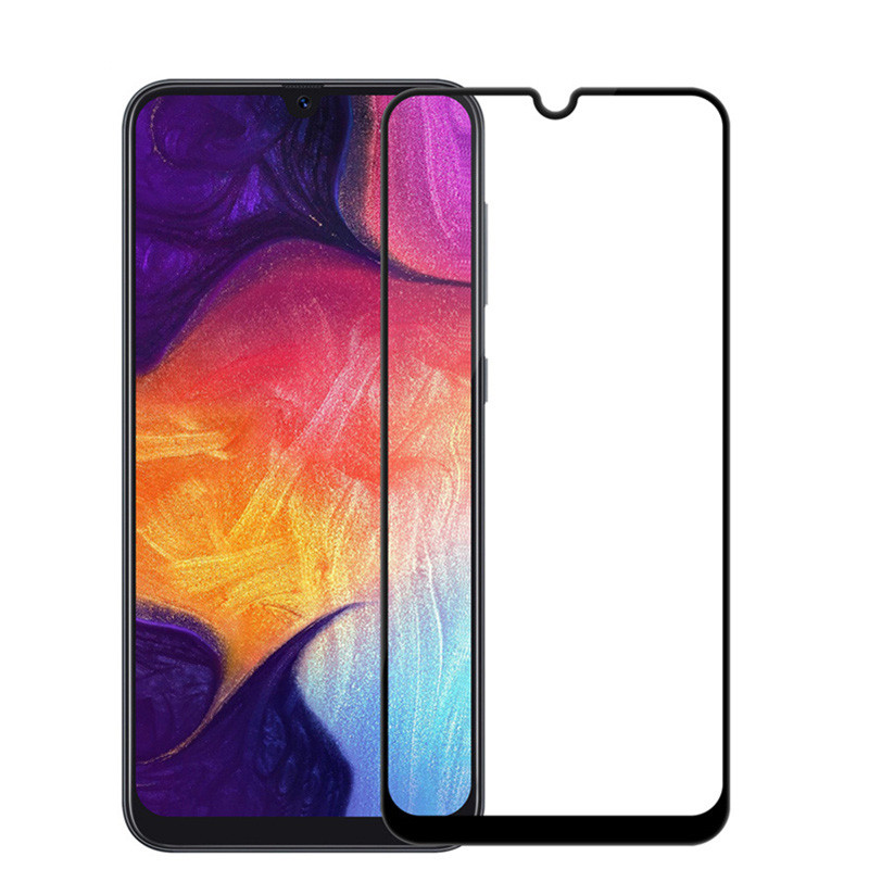 Закаленное стекло для Samsung Galaxy A20, A30, A40, A50, A70, 2.5D, 0,33 мм, 9H