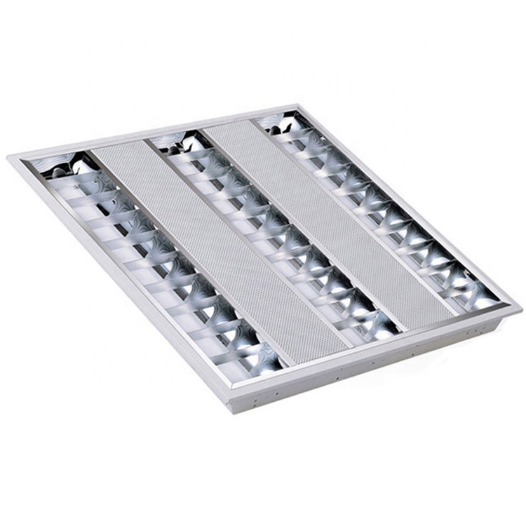 Отражатель из анодированного алюминия 3X14W V-образные жалюзи 60x60 квадратная Встраиваемая потолочная лампа