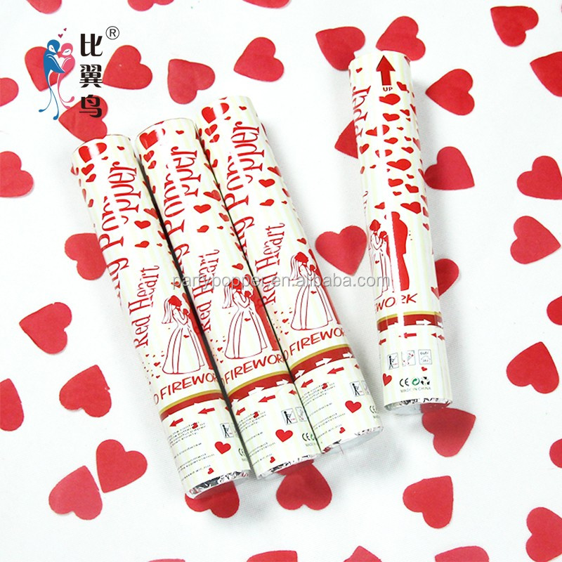 Pink And Red Heart Shape Tissue Paper Confetti For Wedding Reception