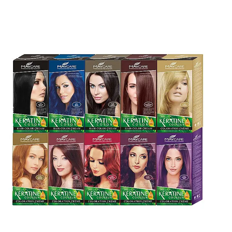Non allergic brazilian natural hair dye color cream