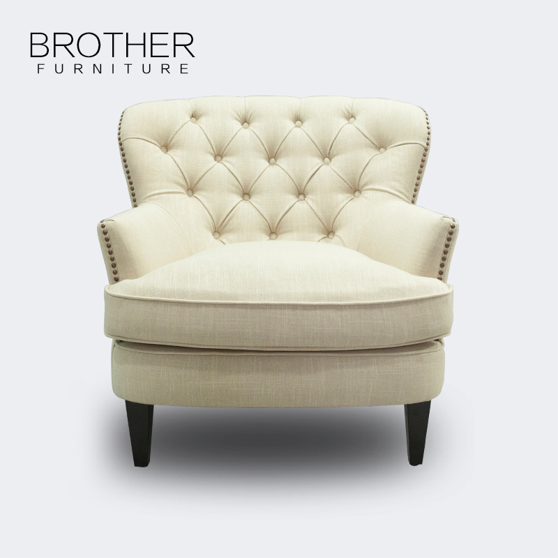 High quality modern classic comfortable chairs cafes luxury single modern sofa armchair