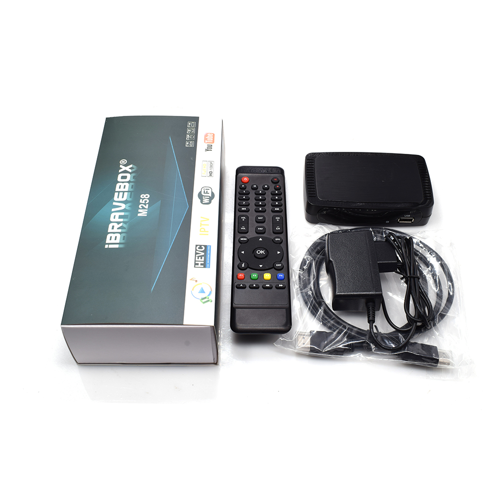 Телеприставка iBRAVEBOX M258 IPTV/OTT, спутниковый ресивер HEVC H.265