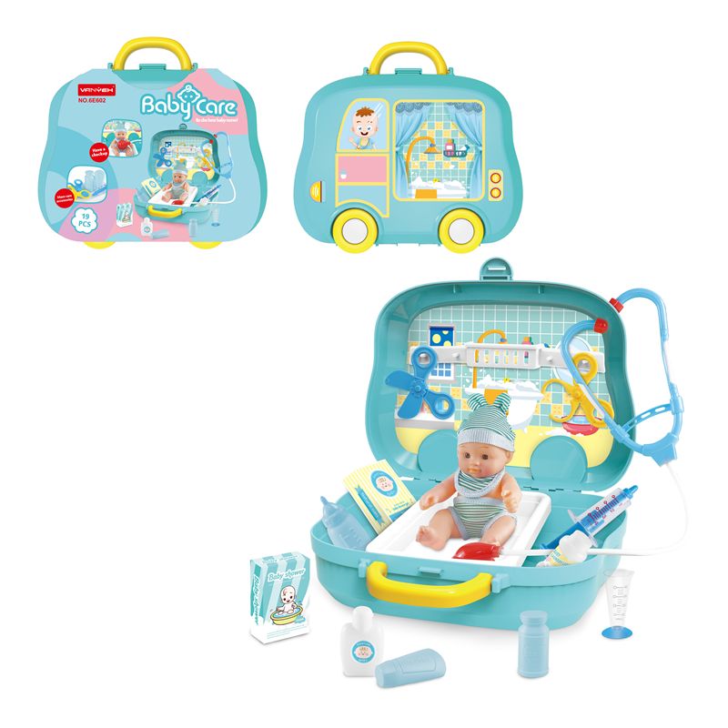 Top sale popular portable baby case kids pretend play toys