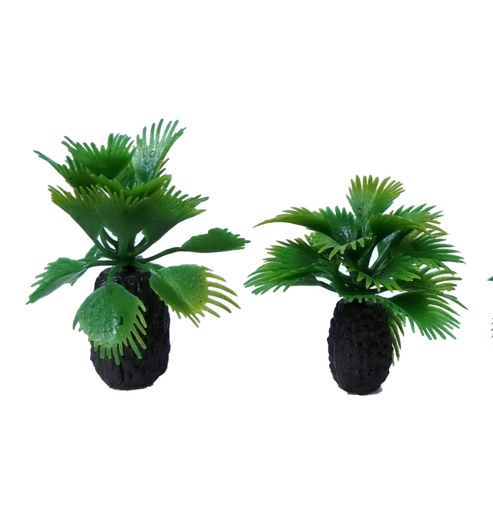 Miniature architecture model palm trees