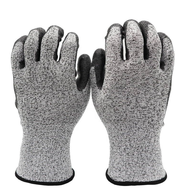 Anti cut gloves PU level 5 safety cut resistant gloves