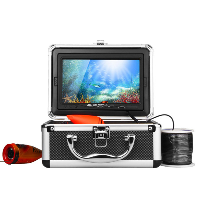 30 м кабель 1000TVL HD Водонепроницаемая камера для подводной рыбалки 7 "комплект TFT с 12 белыми светодиодами
