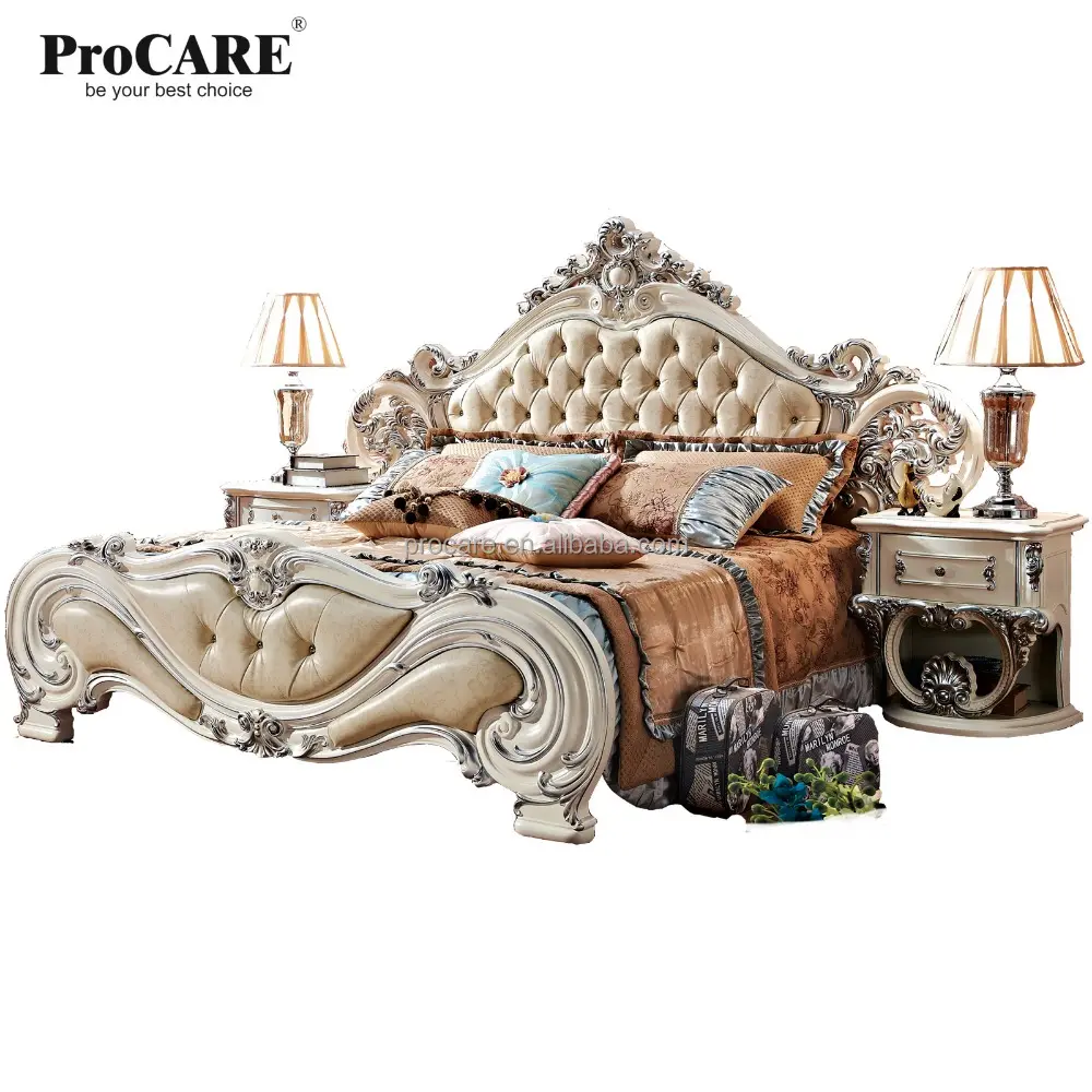 Роскошная мебель в европейском и американском стиле, королевская мебель для спальни, кожаная кровать, настенная кровать, современная мебель для дома, 5 комплектов на выбор