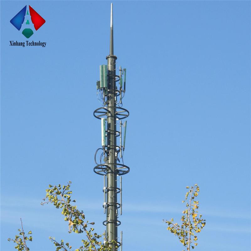 Трубчатая телекоммуникационная антенная башня с Wi-Fi оцинкованная Однотрубная башня связи/стальной трубчатый Полюс