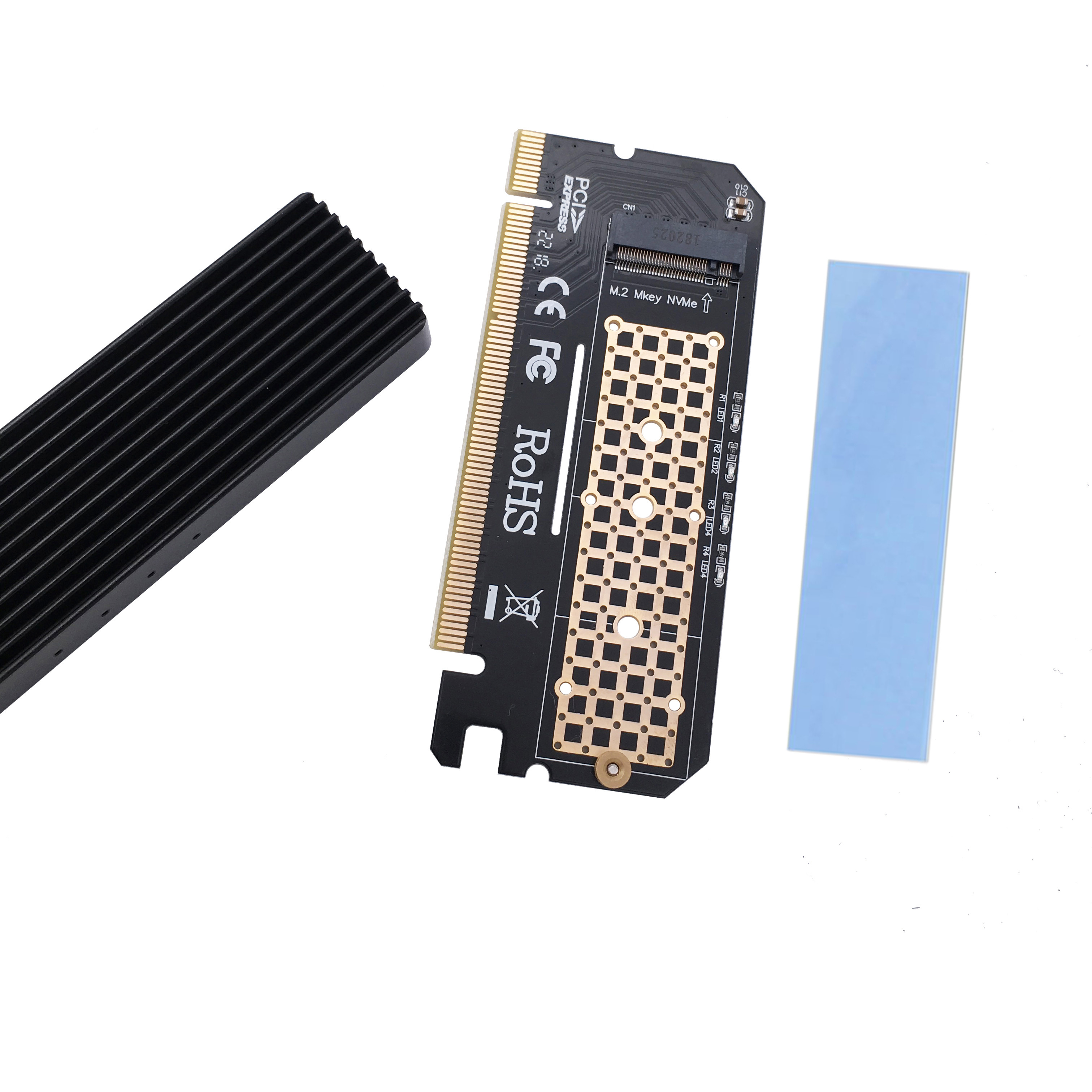 Прямая продажа с завода Meitk алюминиевый M.2 MX16 M.2 NVMe SSD NGFF к PCIE 3,0 X16 адаптер M ключ корпус SSD