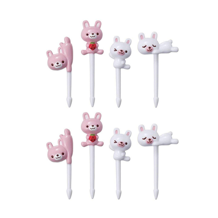 Bento 3D еда Pick, 8 штук, кролик