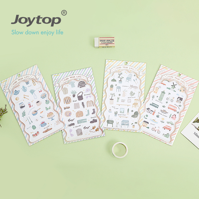 Ownday 101284 Find Your Life Girl Design Sticker/ Label Sticker/Art & Craft Washi Paper Sticker