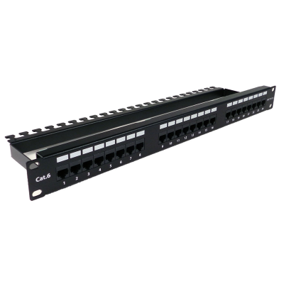 Китай производители 24 порта 1U Rackmount cat6 UTP патч панель