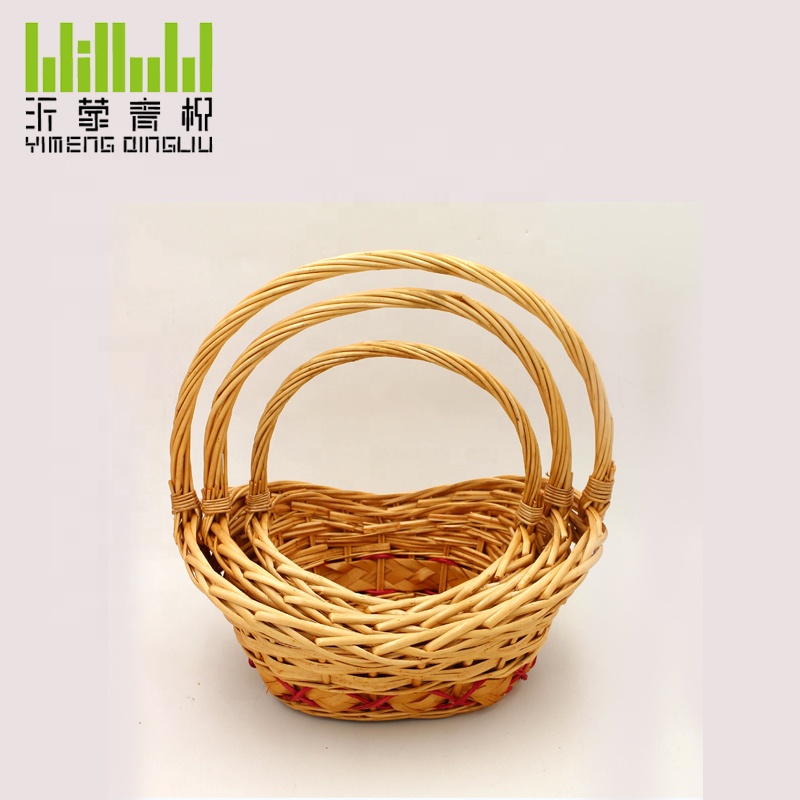 YM-8949603 wholesale 100% handmade new style wicker gift basket