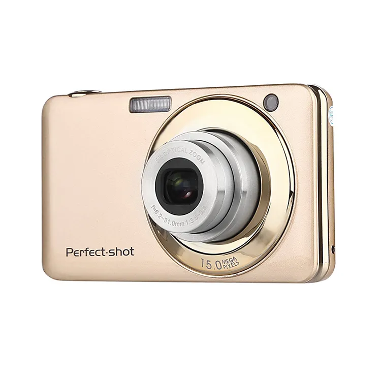 HD Digital Camera with 2.7"TFT 20.0MP with 5X Optical Zoom Marco Anti-Shake Face Detection Smile Capture Build In Flash Max 32GB