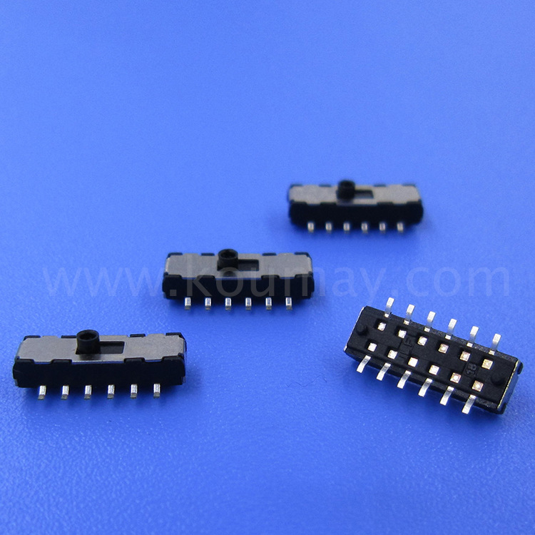 Круглая ручка smd/smt 18pin пластыри на стопы, Переключить ползунковый Переключатель MSS-42D01S-G2 4P2T