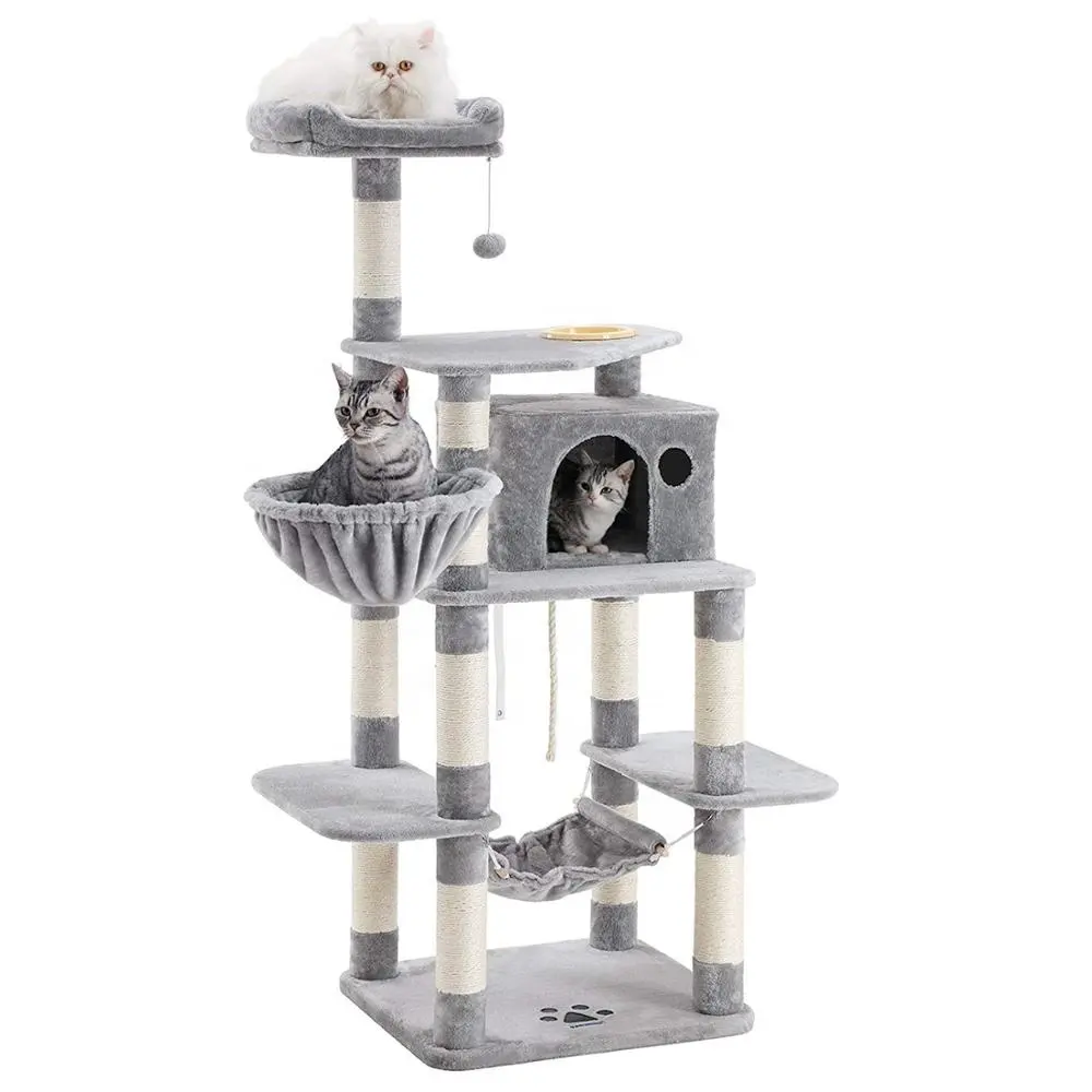 Cat Scratcher Durable Sisal Rope Sleeping Tree Tower With Reasonable Price Bamboo Cactus Cat Shelf