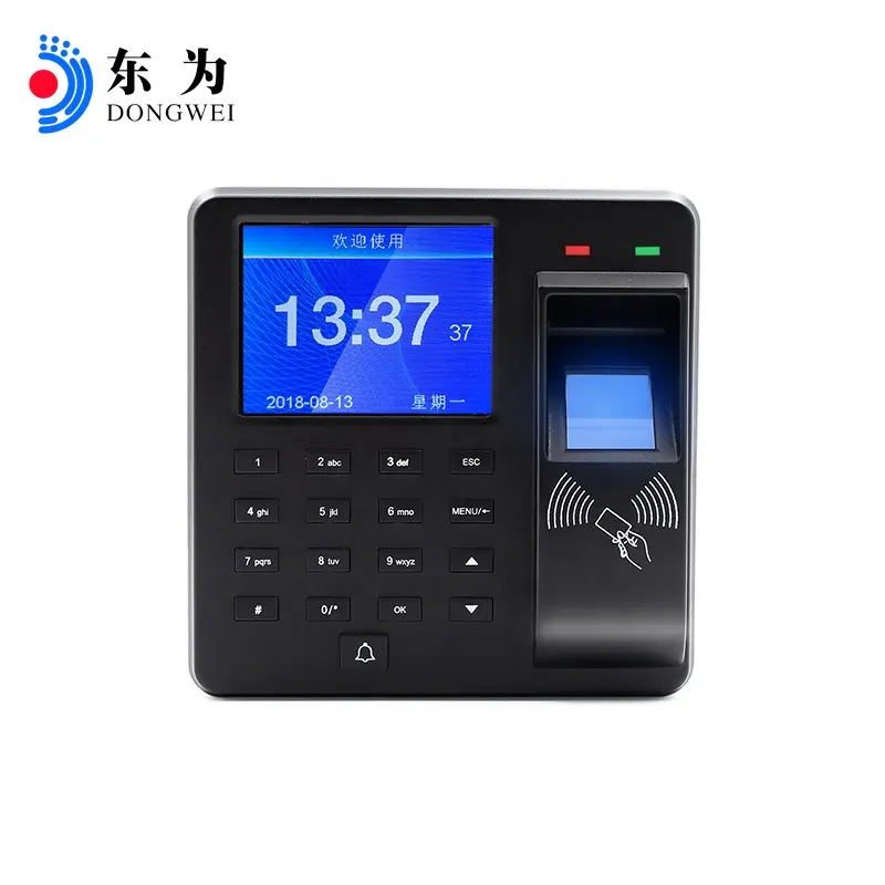 Biometric ID Card And Fingerprint Attendance Time Clock Access Control Terminal Time recording M10