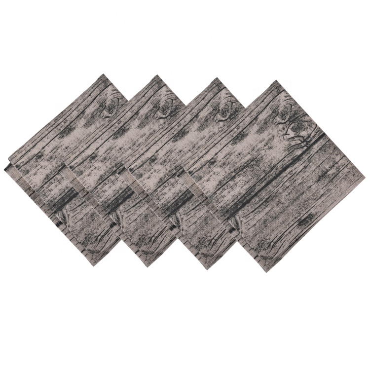 Cloth Fabric Napkins - 18x18 Inch Gray Solid Washable Polyester Dinner Cotton Table Napkins - Weddings, Parties, Holiday Dinner