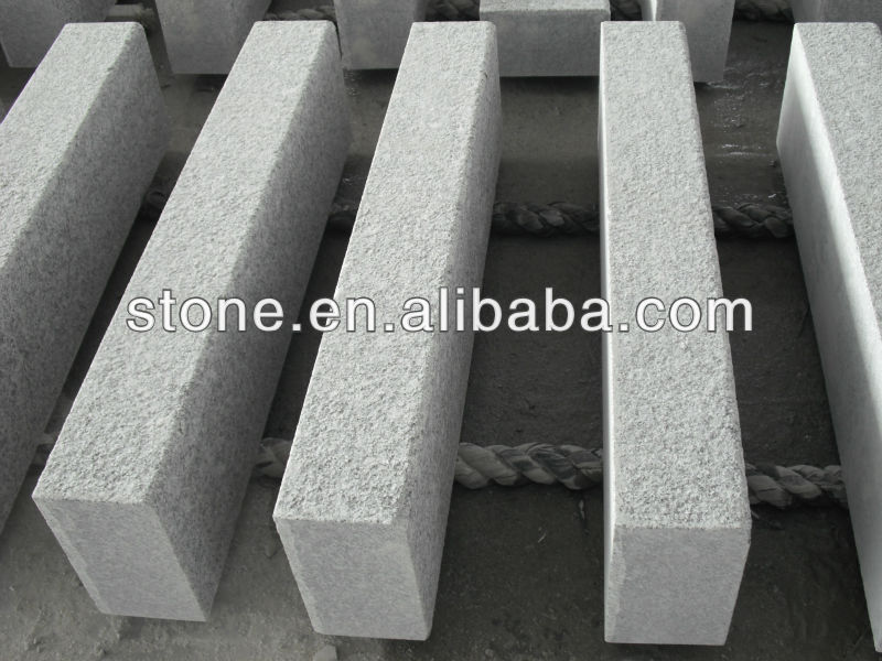 Very cheap flamed G603 granite road edge stone granite curbstone kerbs stone