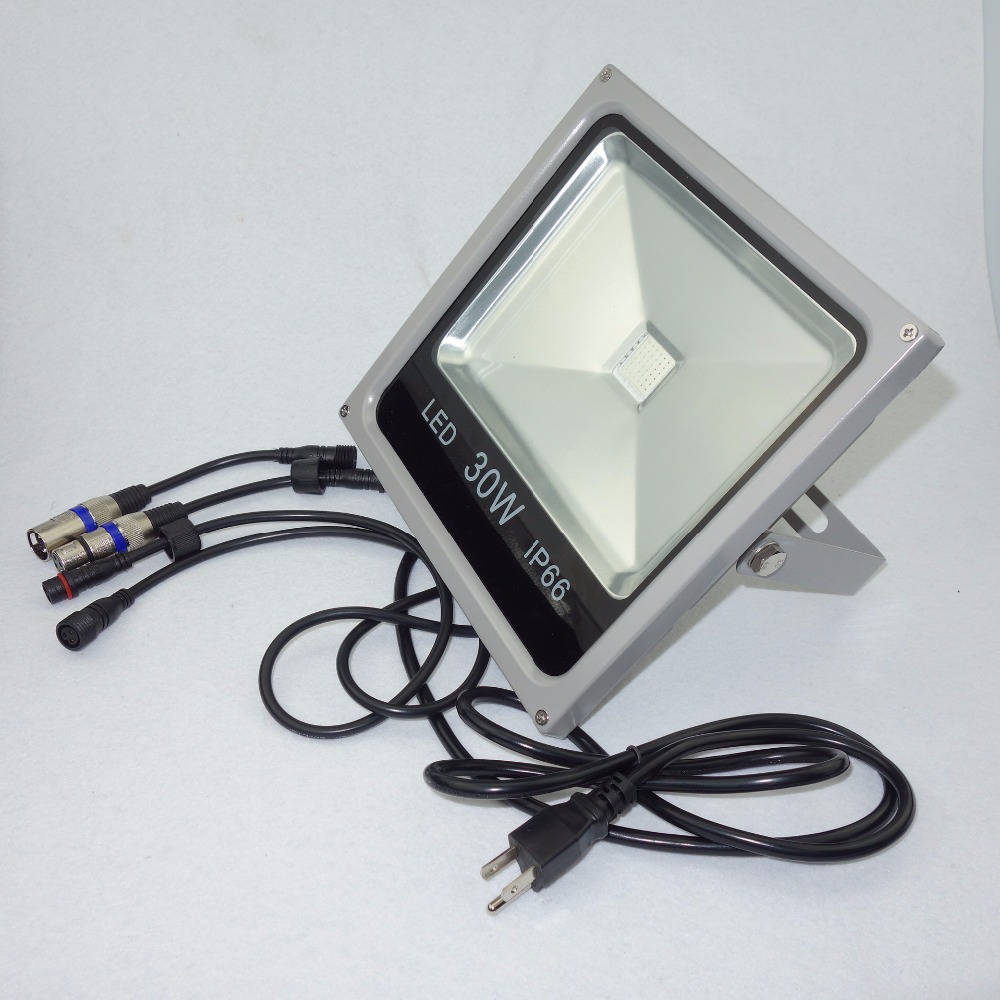 30W RGB DMX flood light,AC85-265V input;can be controlled by dmx controller directly