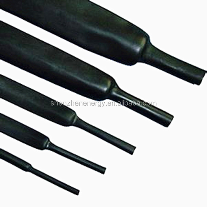 3:1 Semi Rigid Heavy Wall Polyolefin Heat Shrink sleeves with adhesive for wire