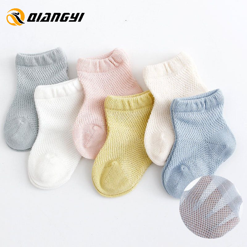 Factory Wholesale Summer Custom Soft Breathable Bamboo Cotton Socks Baby