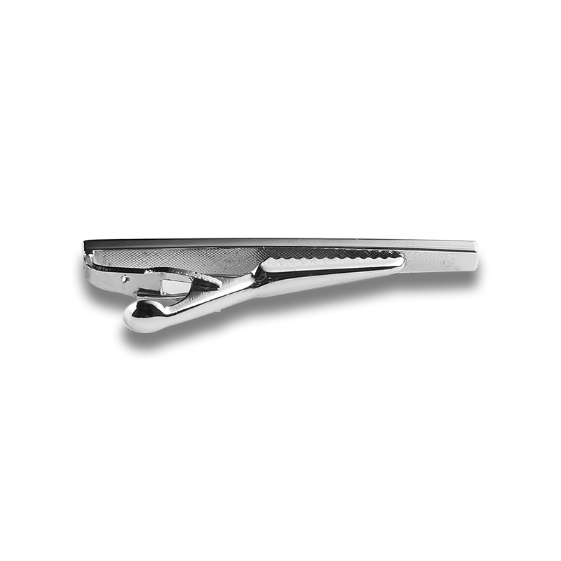Simple men's standard tie clip  bridegroom's wedding metal tie clip  business suit tie clip