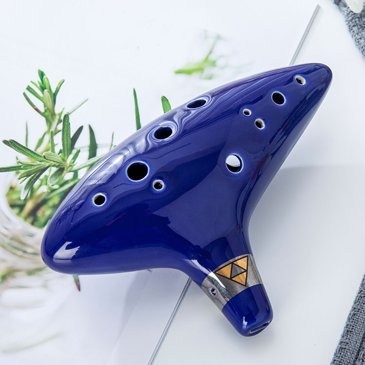Новый музыкальный инструмент Legend of Zelda Ocarina of Time Triforce Link 12 Hole Alto C Mediant Tone Ocarina Zelda
