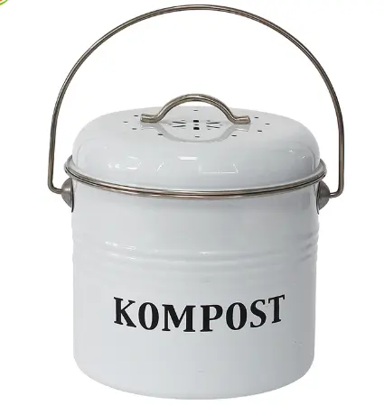 Metal Kitchen Compost Bin With filter