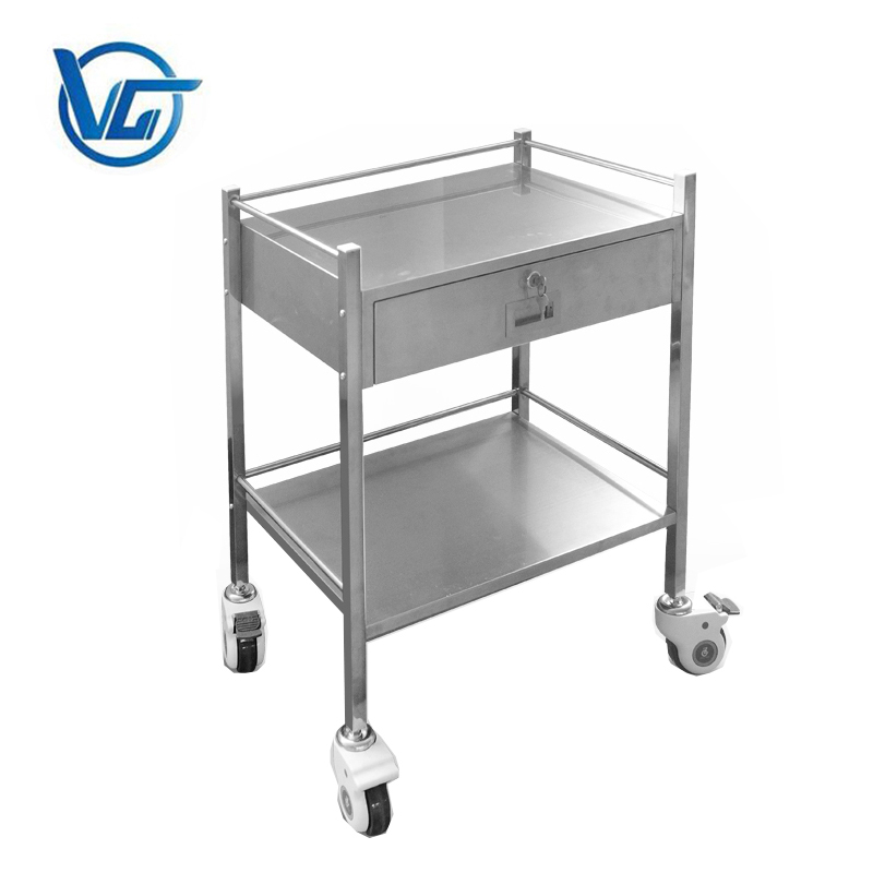 New sale hospital crash cart medical dressing trolley