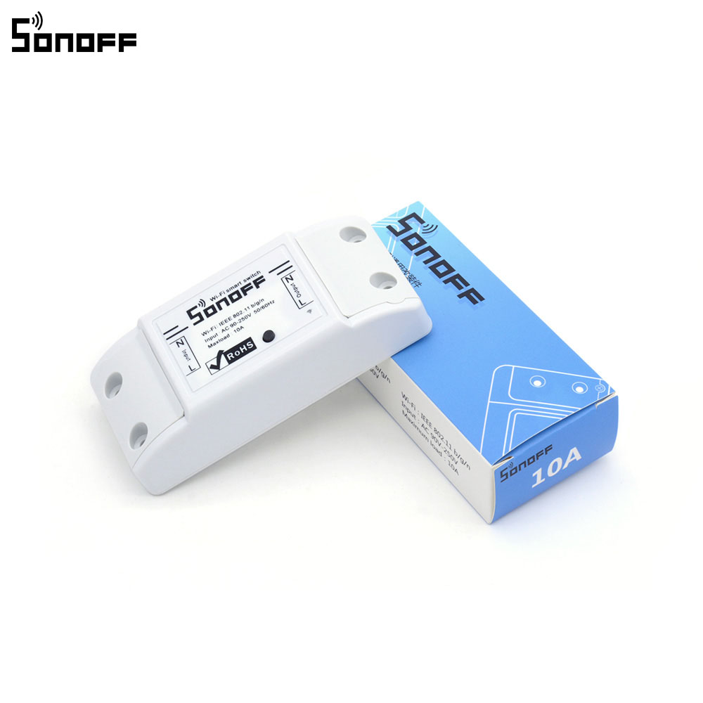 Умный домашний светильник sonoff wifi amazon alexa sonoff basic, 2019