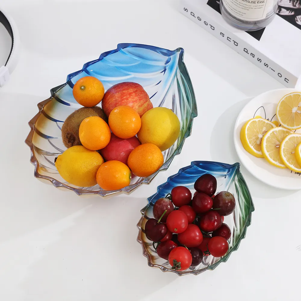 New design custom color pc plastic table fruit bowl