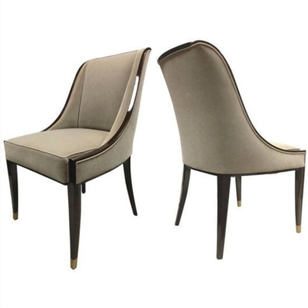 DC-484 5 Star Hotel Room Bed Side Wooden Chair Modern