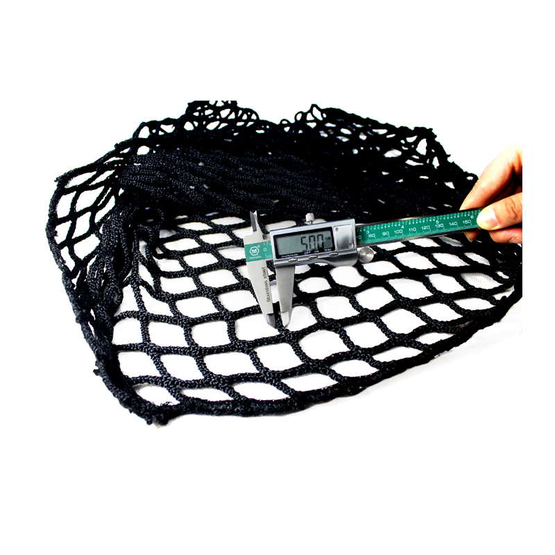 Intop high quality factory price black knotless polyester material slow feed hay bag net for sale