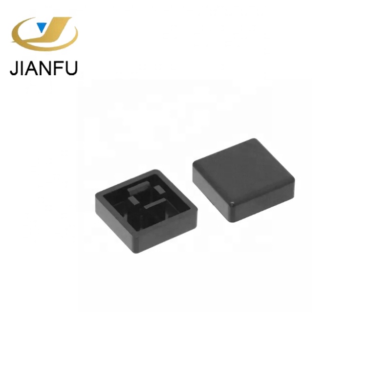 12x12mm black tactile square tact switch key cap