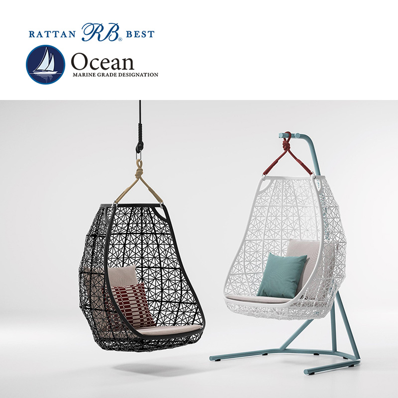 outdoor rattan furniture patio hanging swing chair