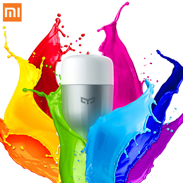 Оригинальный светильник Xiaomi Yee, умный светодиодный светильник, лампа E27 1700 K-6500 K, 16 миллионов цветов, поддержка Google Alexa Mijia
