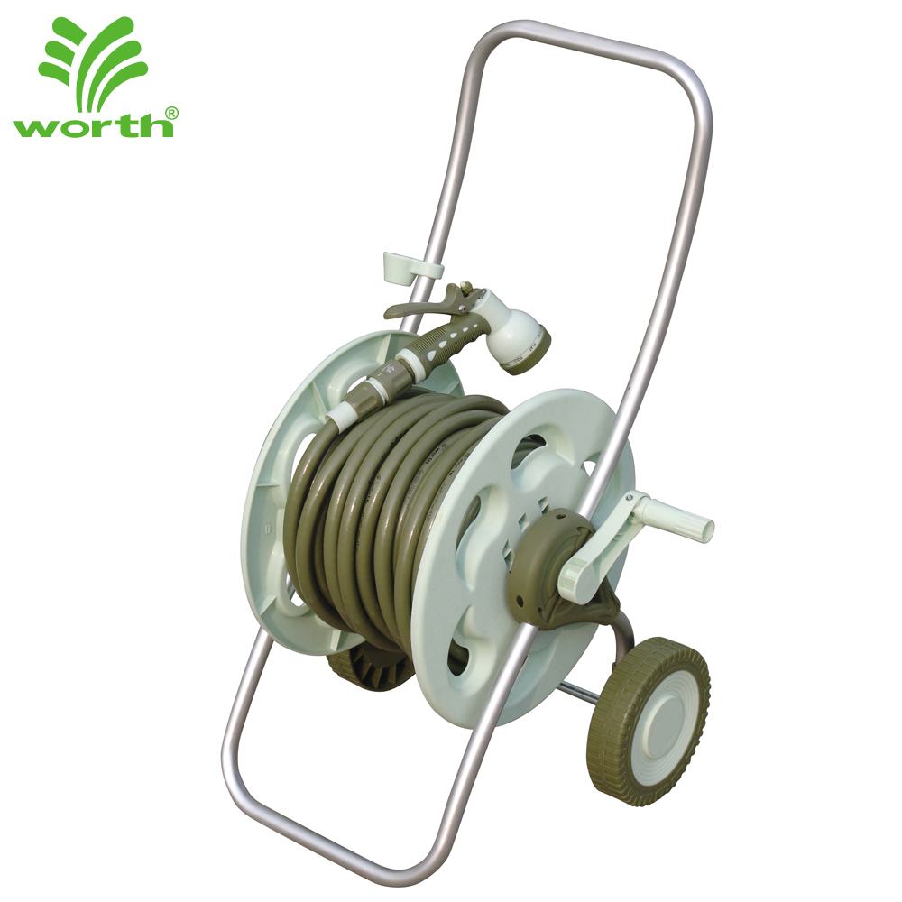 All Season Hot Selling High Quality 30M 1/2 Inch Aluminium Tube Garden Pressure Washer Water Hose Reel Cart