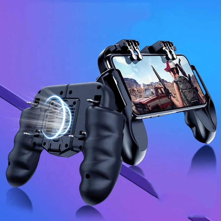 2019 новый игровой контроллер с прохладным вентилятором и батареей для ISO и Android мобильного телефона геймпад с 2R2L триггером