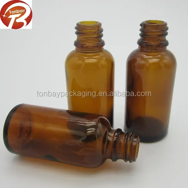 18/410 10ml 15ml 20ml 30ml Amber Glass Bottle Containers With Tamper Evident Plastic Cap And Inner Dropper