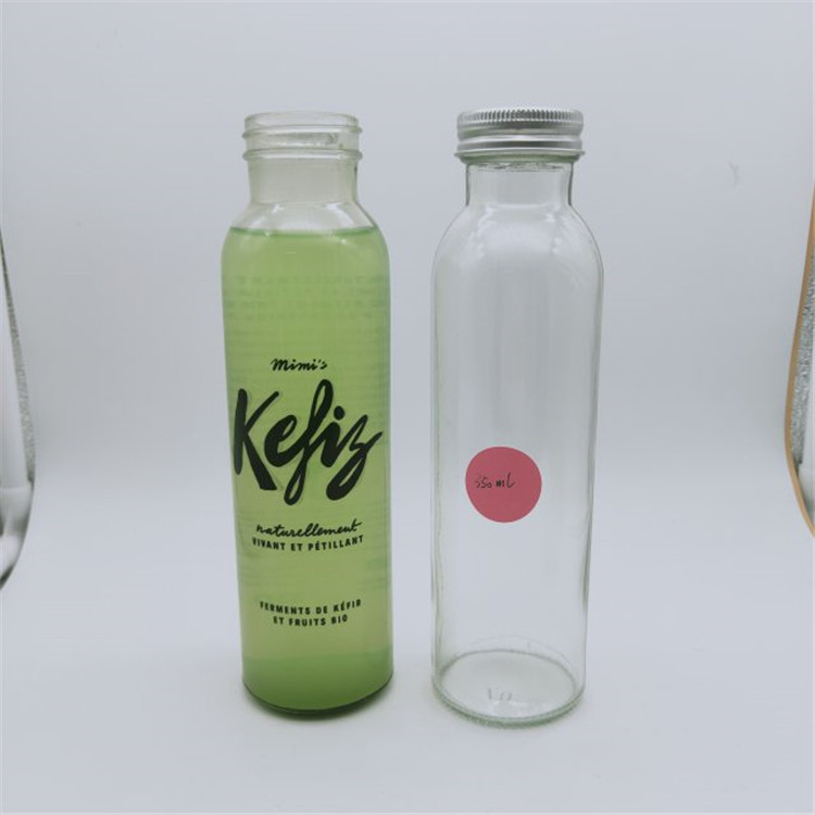 Оптовая продажа, пустые круглые бутылки 350 мл для сока kombucha, стеклянные для холодного кофе