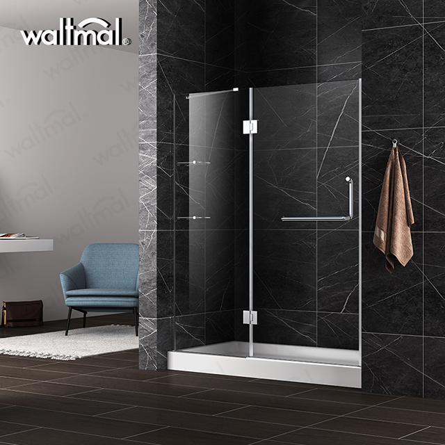 Распахиваются безрамочный экран shower_rooms стеклянная душевая дверь бескаркасные душевые двери