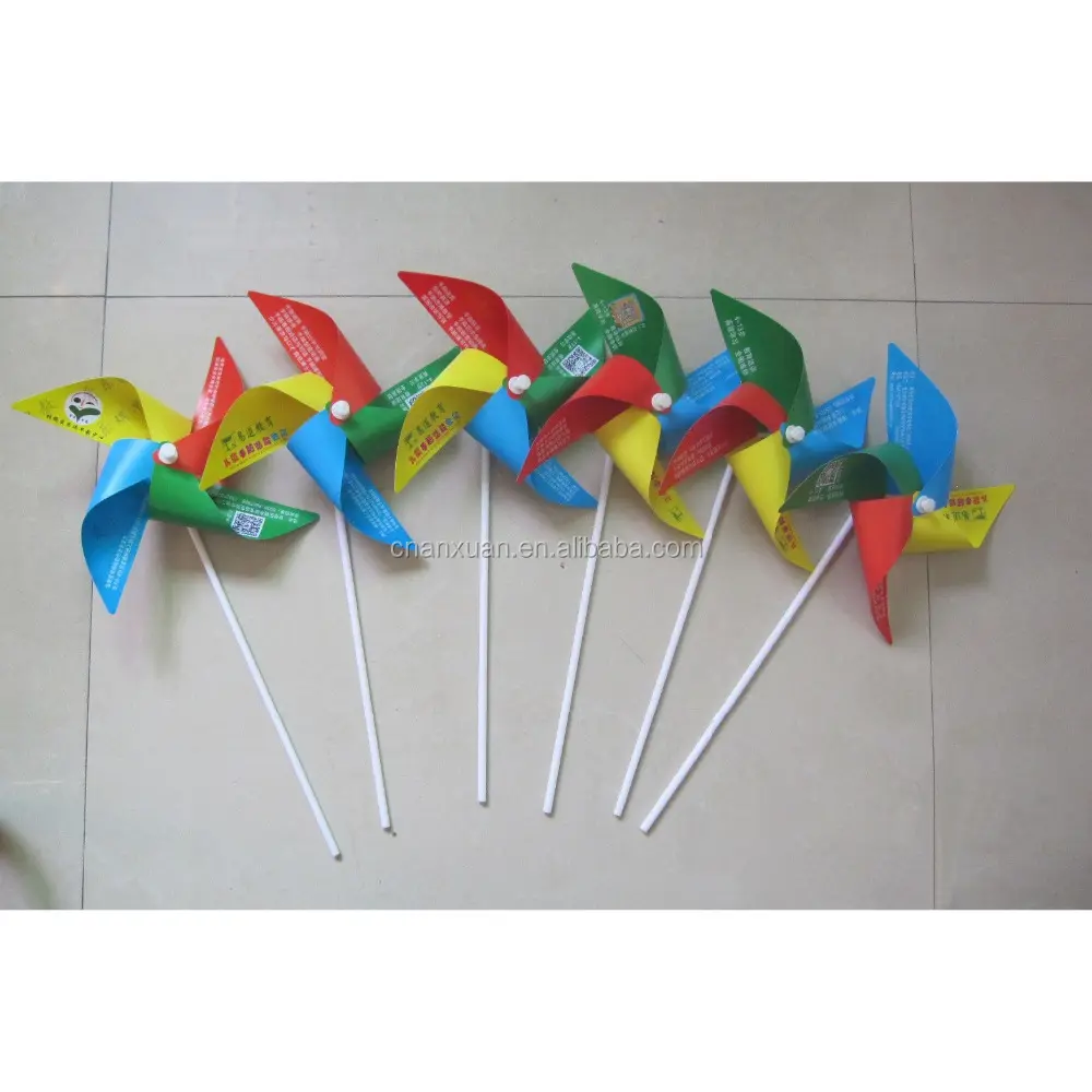 plastic mini solar sunflower windmill for promotion gift