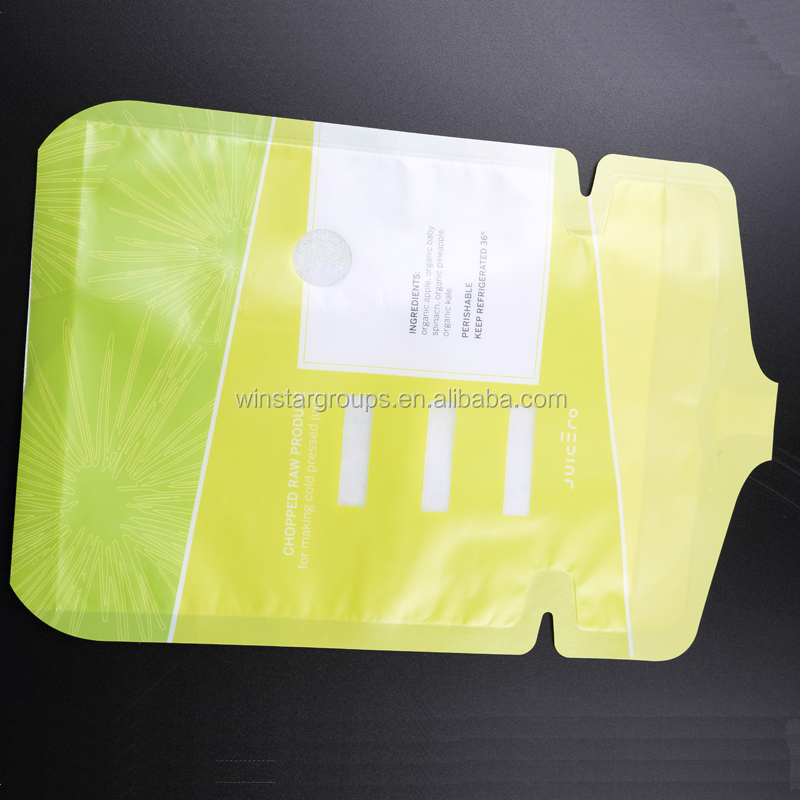Пластиковые ламинированные пить фруктовых соков в упаковке bag