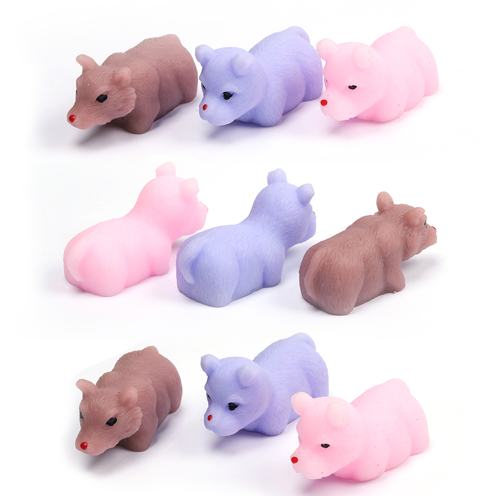 Горячая продажа Красочные антистрессовые Mochi мягкие сжимаемые TPR маленькие игрушки